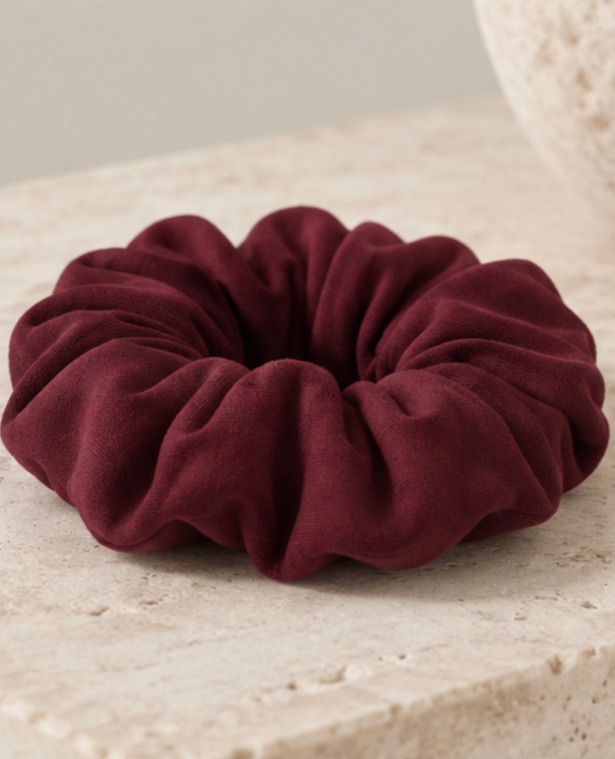 Oversized Bamboo Scrunchie Berry