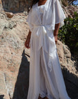 Chiffon Flowy Ruffle Robe