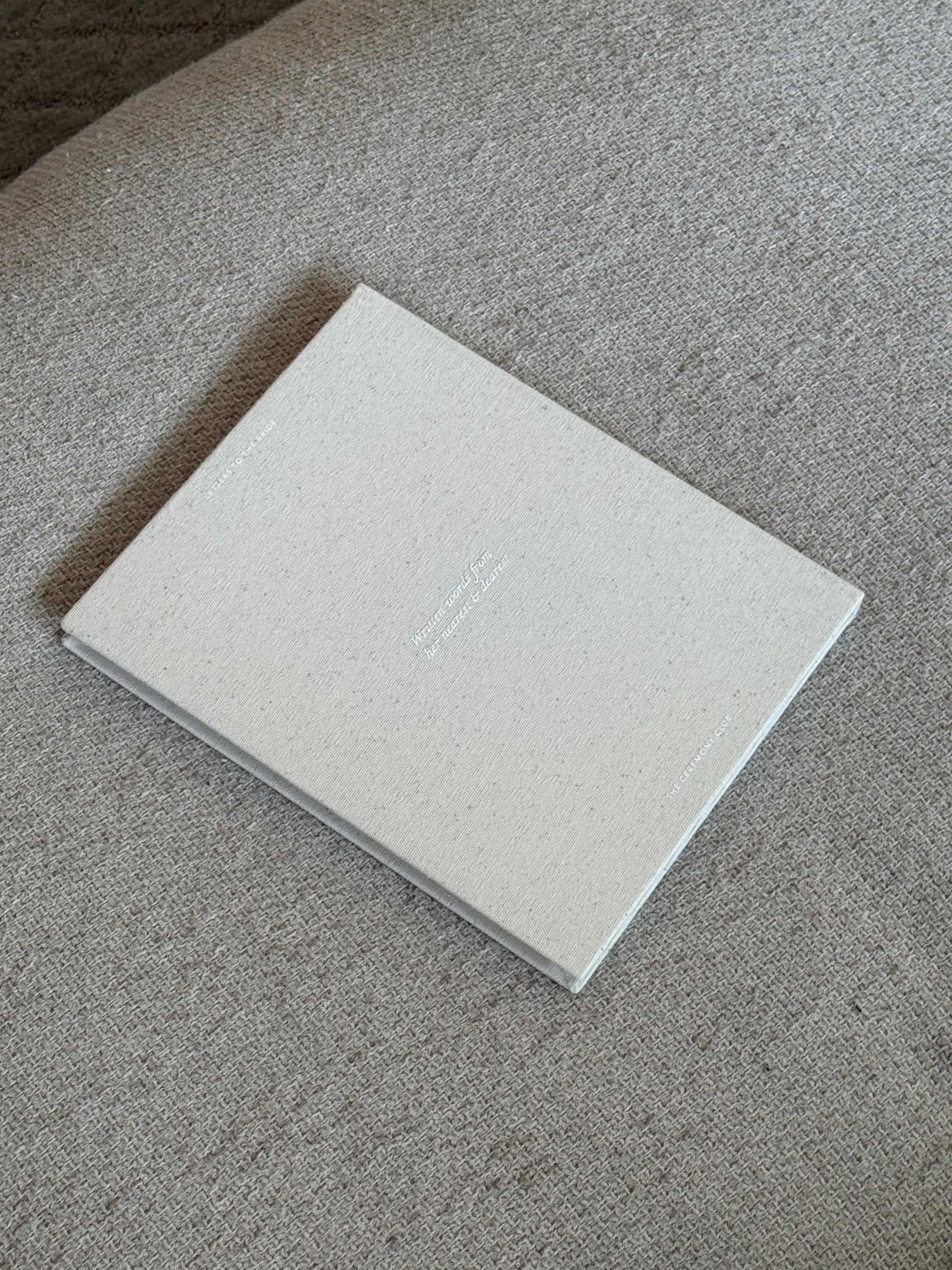 Letters to the Bride Book in Classic Linen