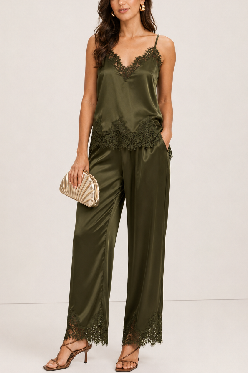 Sydney Pant Set in Olive