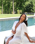 Chiffon Flowy Ruffle Robe