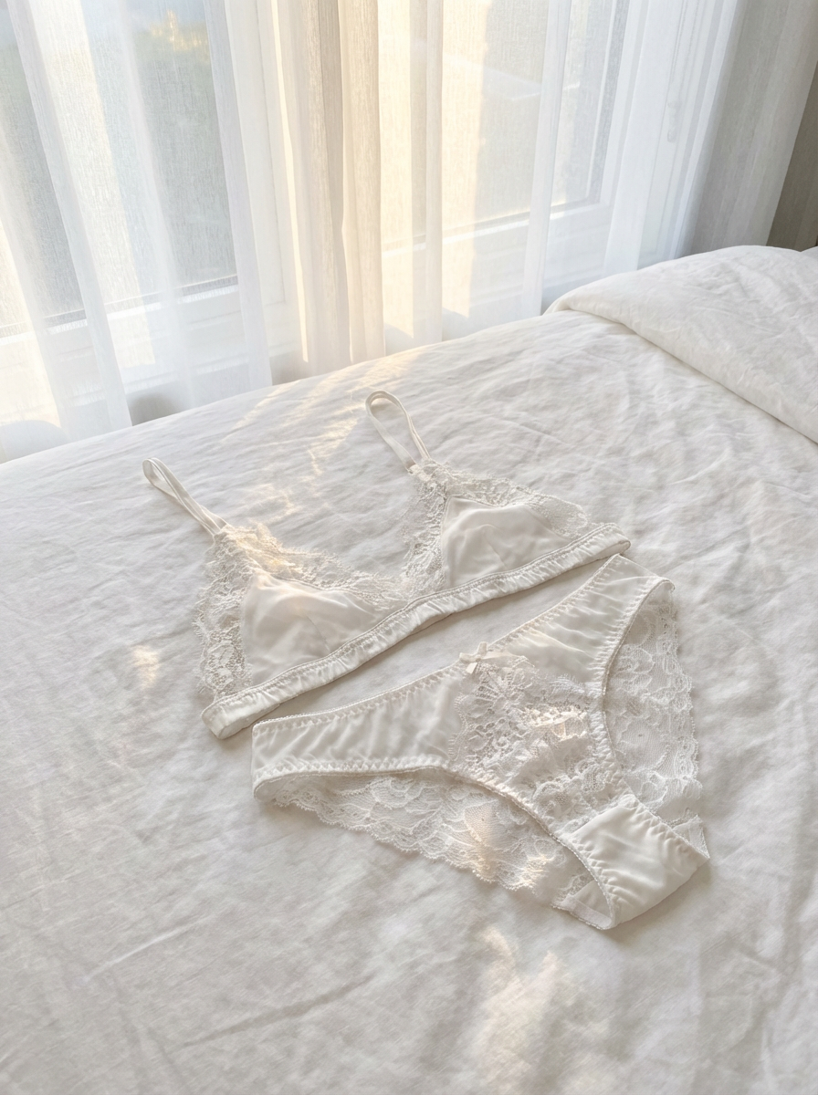 Lace Panty in Dove
