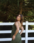 Bella Bamboo Tank & Pant Set in Vine