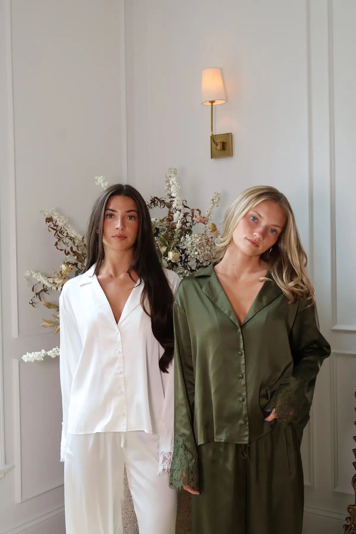 Ava Pant Set in Olive