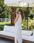 Bamboo Lace Trim Midi Tank Dress