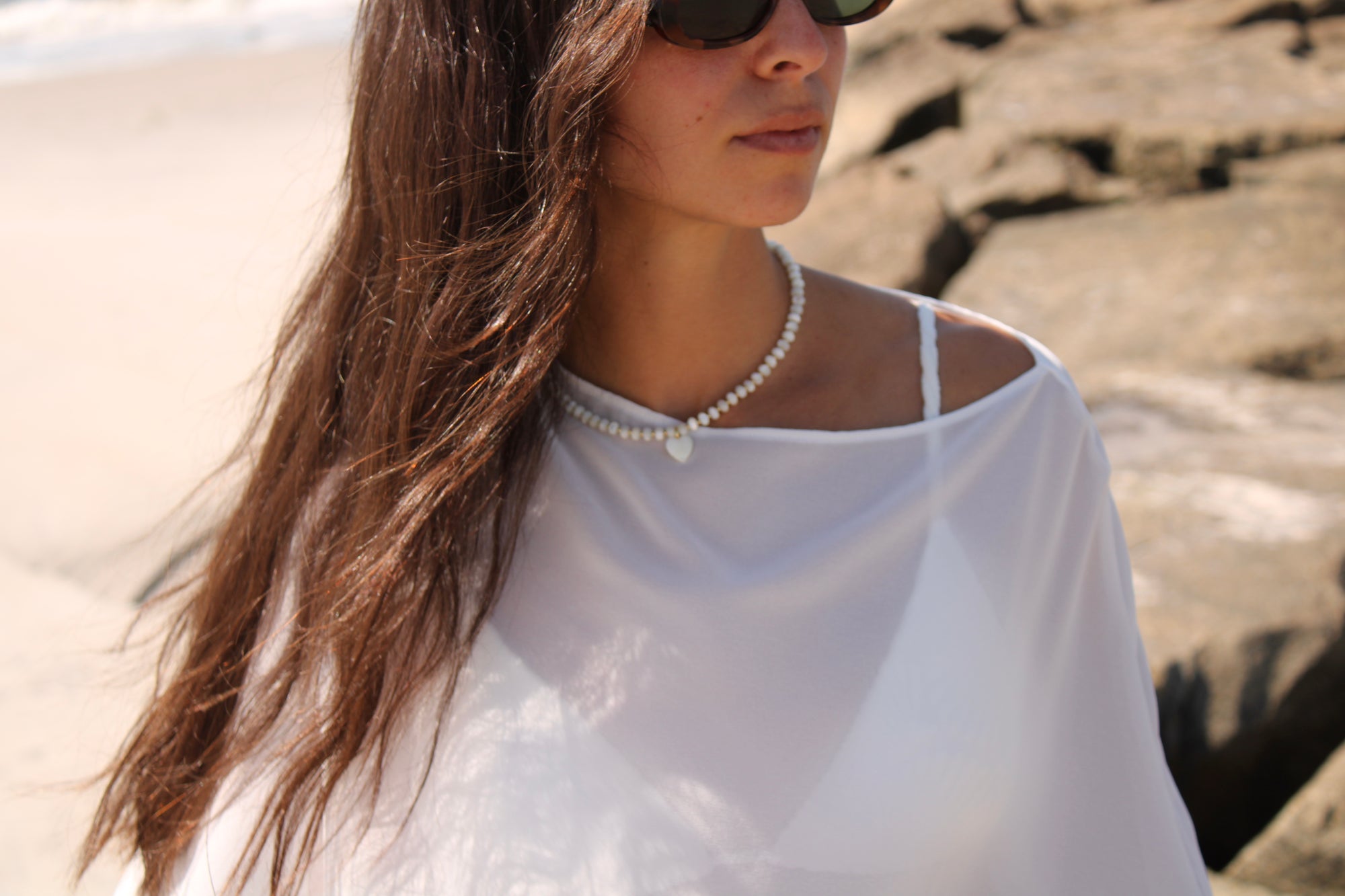 Waverles x Milbar Saltwater Heart Necklace