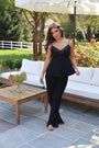 Bella Bamboo Tank & Pant Set in Noir