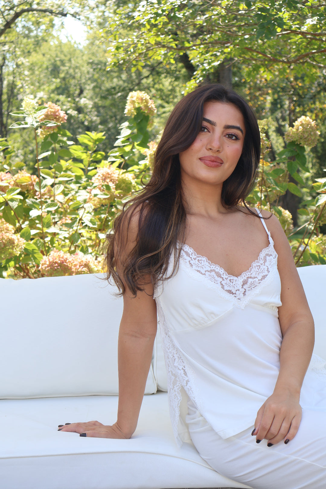 Bella Bamboo Tank &amp; Pant Set in Dove