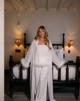 Chiffon Feather Robe