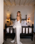 Chiffon Feather Tank Set in Dove