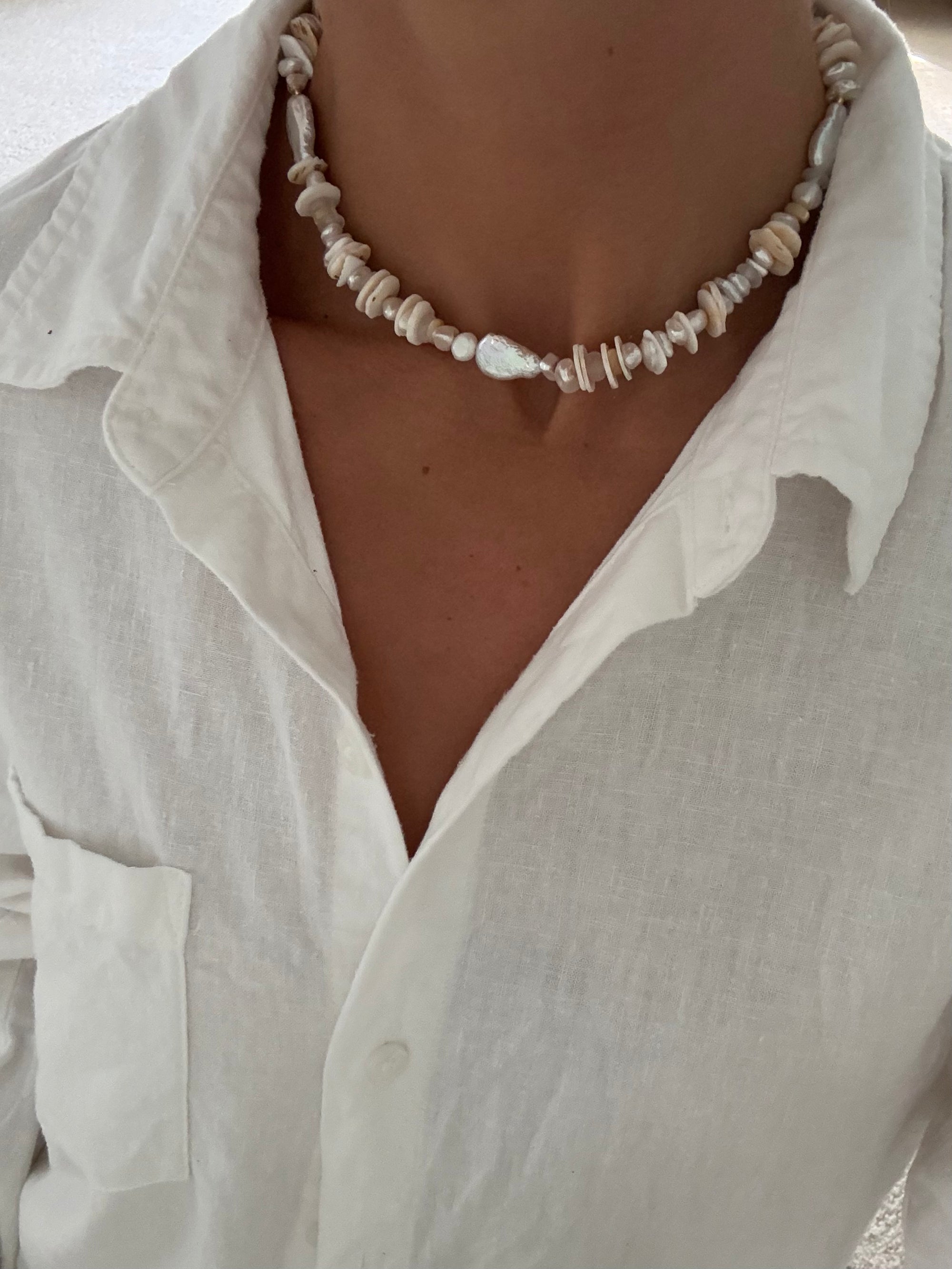 Waverles x Milbar Beachside Pearl Choker