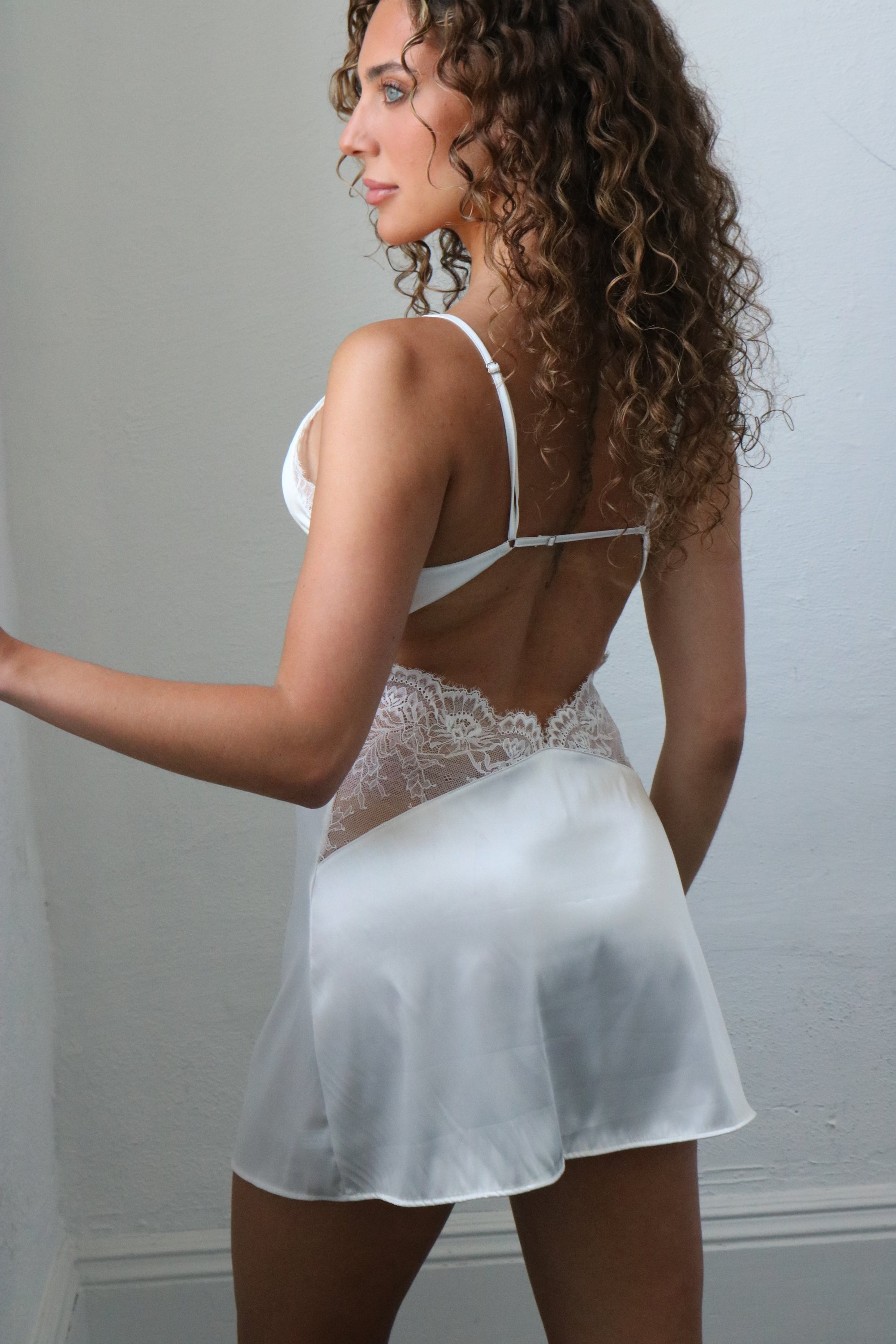 Serena Silky Lace Bridal Mini