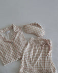 Bamboo Gingham Eye Mask