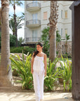 Cotton Tank Pant Set in Dove