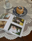 Vintage print wedding photo album