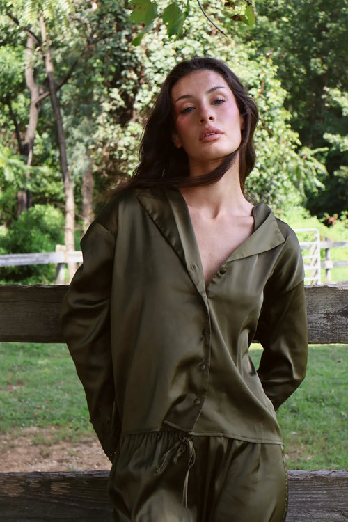 Ava Pant Set in Olive