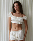 Luna Bralette in Antique Ivory