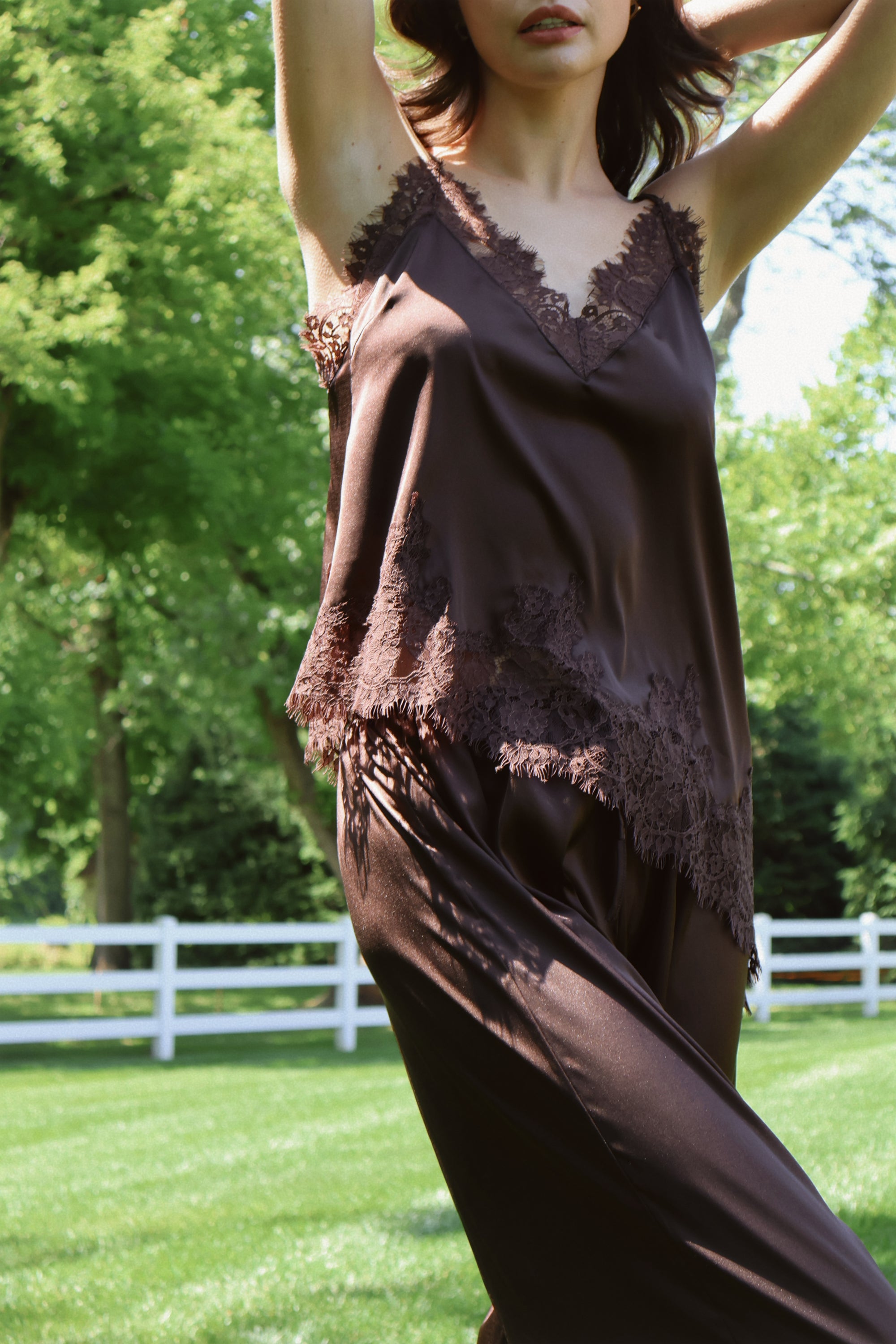 Sydney Pant Set in Espresso