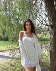 Emina Satin Lace Robe
