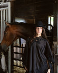 Emery Cape Pant Set in Black