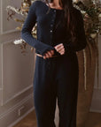 Pointelle Pant in Noir