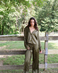 Ava Pant Set in Olive