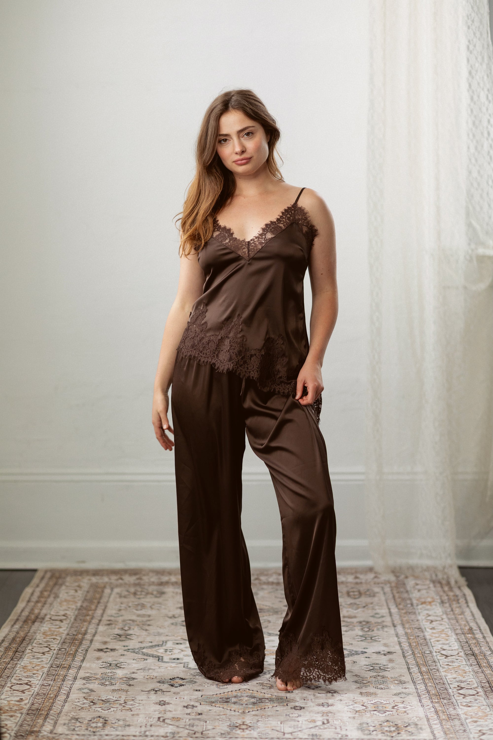 Sydney Pant Set in Espresso
