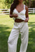 Estelle Silky Satin Set in Antique Ivory