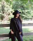 Emery Cape Pant Set in Black