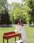 Colette Slip Dress in Antique Ivory