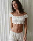 Luna Bloomer in Antique Ivory