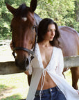 Lina Lace Tie Robe