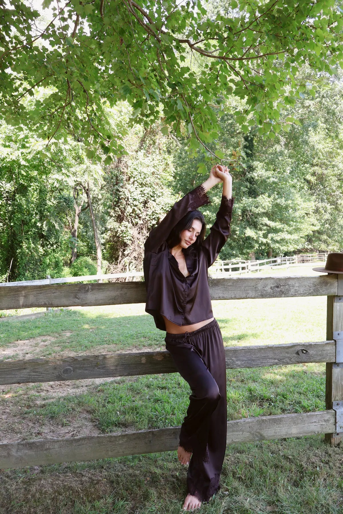 Ava Pant Set in Espresso