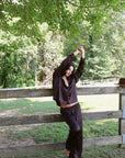Ava Pant Set in Espresso