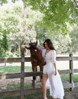 Lina Lace Tie Robe