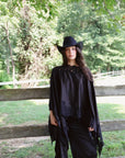 Emery Cape Pant Set in Black
