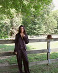 Ava Pant Set in Espresso