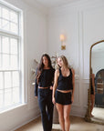 Pointelle Pant in Noir