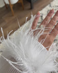 Detachable Feather Pleats Please Set in Dove