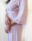 Riley Kimono Bamboo Pajama Set in Dusty Rose