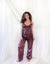 Estelle Silky Satin Set in Mulberry Plum