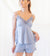 Ivy Bamboo Tank &amp; Short Set in Dusty Blue
