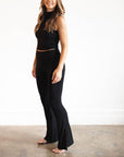 Butter Fit & Flare Pant in Onyx